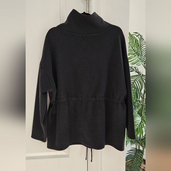 Joe Fresh Black Cowl Neck Sweater Relaxed Fit Knit - Picture 2 of 4